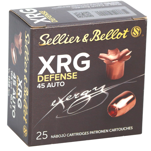 Sellier & Bellot 45 ACP Ammo 165gr Solid Copper Hollow Point Ammunition - 25 Rounds