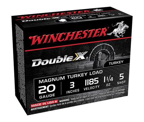 Winchester 20 Gauge Ammo 1-1/4 oz #5 Shot Ammunition - 10 Rounds