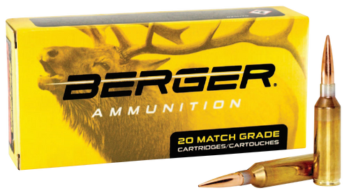 Berger 6.5 PRC Ammo 156gr Elite Hunter Ammunition - 20 Rounds