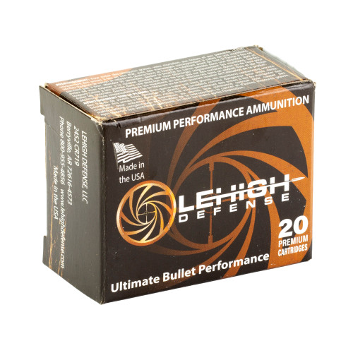 Lehigh Defense 9mm Ammo 90gr Fluid Transfer Monolithic Ammunition - 20 Rounds