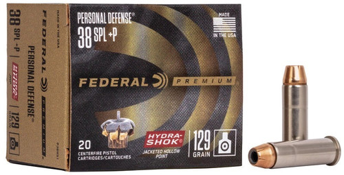 Federal 38 Special Ammo 129gr JHP Ammunition - 20 Rounds