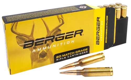 Berger 6.5 Creedmoor Ammo 156gr Elite Hunter Ammunition - 20 Rounds