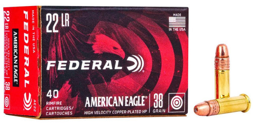 Federal .22 LR Ammo 38gr CPHP Ammunition - 40 Rounds