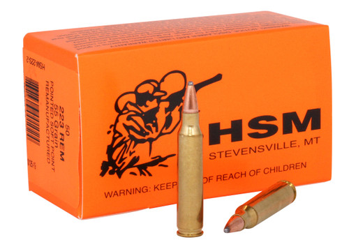HSM Ammunition 223 Rem Ammo 55gr SP Ammunition - 50 Rounds