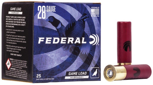 Federal 28 Gauge Ammo 1 oz #6 Shot Ammunition - 25 Rounds