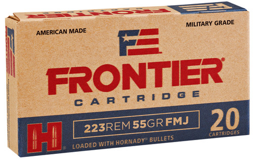 Frontier Cartridge 223 Rem Ammo 55gr FMJ Ammunition - 20 Rounds