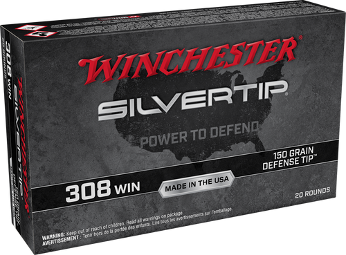 Winchester 308 Ammo 150gr Defense Tip Ammunition - 20 Rounds