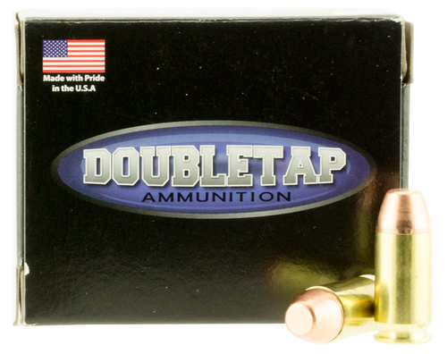 DoubleTap 45 ACP Ammo 230gr Full Metal Jacket Flat Point Ammunition - 20 Rounds