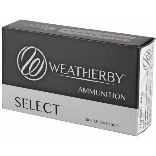 Weatherby 270 Weatherby Ammo 130gr InterLock Ammunition - 20 Rounds
