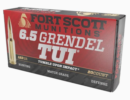 Fort Scott 6.5 Grendel Ammo 123gr TUI Ammunition - 20 Rounds