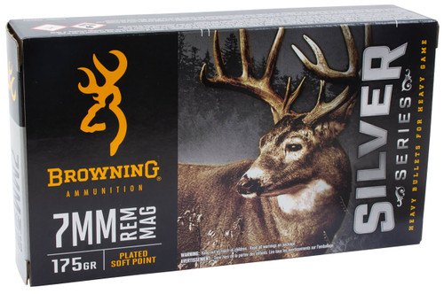 Browning Ammunition 7mm Remington Magnum Ammo 175gr PSP Ammunition - 20 Rounds