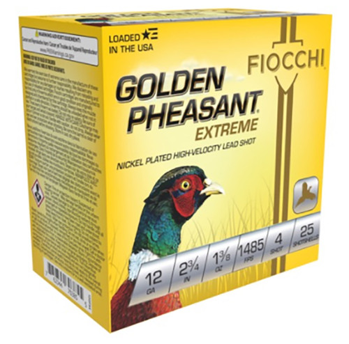 Golden Pheasant 12ga 2 3/4" 1 3/8oz #4