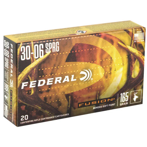 Federal 30-06 Ammo 165gr Fusion Soft Point Ammunition - 20 Rounds