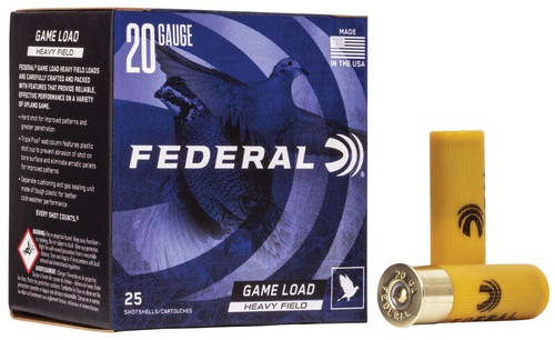 Federal 20 Gauge Ammo 1 oz #8 Lead Ammunition - 25 Rounds