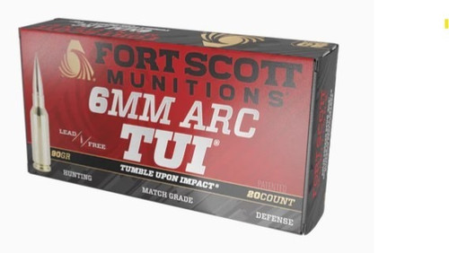Fort Scott Munitions 6 Arc Ammo 90gr SCS Ammunition - 20 Rounds