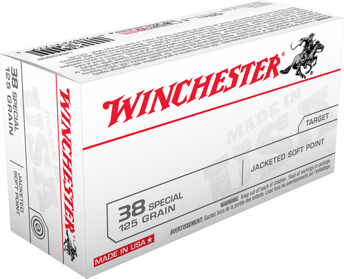 Winchester .38 Special Ammo 125gr JSP Ammunition - 50 Rounds