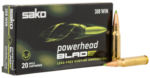 Sako .308 / 7.62 NATO Ammo 162gr PowerHead Blade Ammunition - 20 Rounds