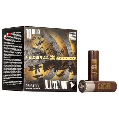 Federal 10 Gauge Ammo 1-5/8 oz #2 Steel Ammunition - 25 Rounds