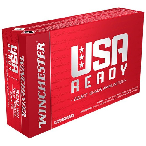 Winchester 308 Win Ammo 168gr OT Ammunition - 20 Rounds