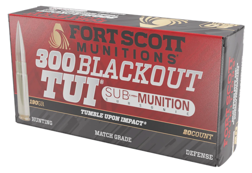 Fort Scott Munitions .300 Blackout Ammo 190gr SCS Ammunition - 20 Rounds