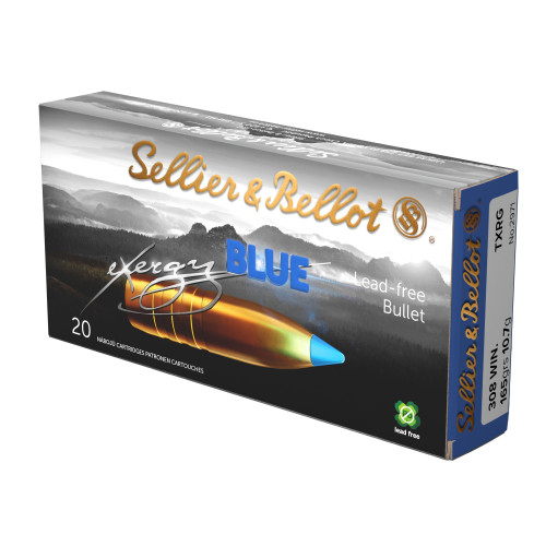 Sellier & Bellot 308 Win Ammo 165gr TAC-EX-Blue Ammunition - 20 Rounds
