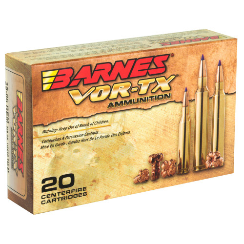 Barnes 25-06 Rem Ammo 100gr TTSX Ammunition - 20 Rounds