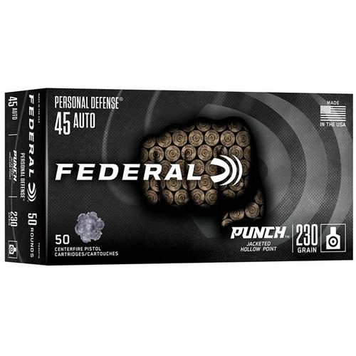 Federal .45 ACP Ammo 230gr JHP Ammunition - 50 Rounds