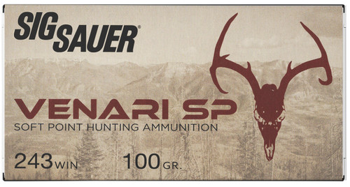 Sig Sauer 243 Win Ammo 100gr SP Ammunition - 20 Rounds