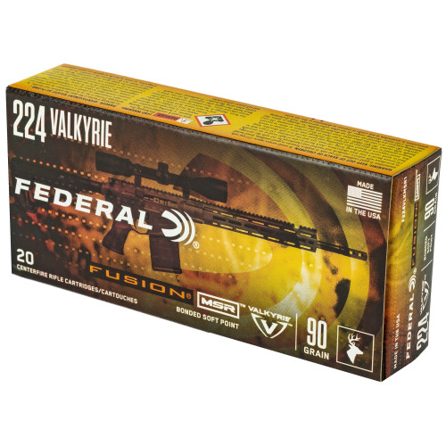 Federal 224 Valkyrie Ammo 90 gr FSP Ammunition - 20 Rounds