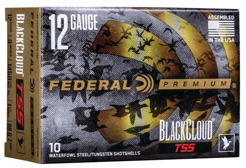 Federal 12 Gauge Ammo 1 1/4 oz #BB and #7 Tungsten/Steel Ammunition - 10 Rounds