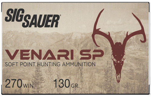 Sig Sauer 270 Win Ammo 130gr SP Ammunition - 20 Rounds
