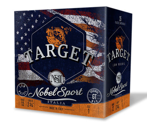 NobelSport 12 Gauge Ammo 1 oz #8 Lead Shot Ammunition - 250 Rounds
