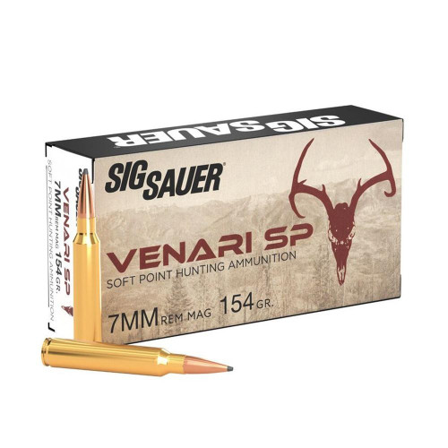 Sig Sauer 7mm Rem Mag Ammo 154gr SP Ammunition - 20 Rounds