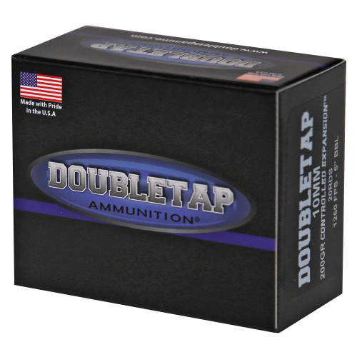 DoubleTap 10mm Auto Ammo 200gr JHP Ammunition - 20 Rounds