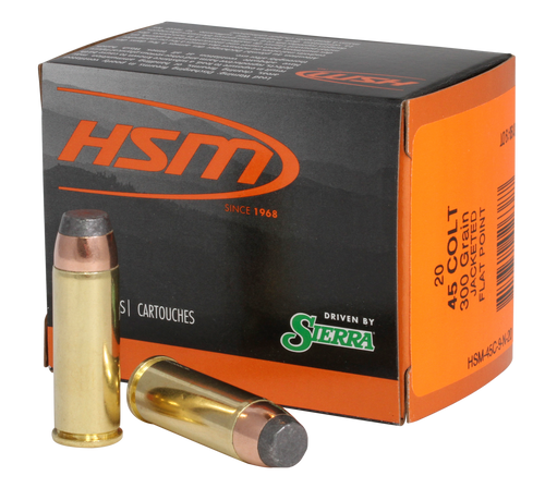 HSM 45 Long Colt Ammo 300gr Jacketed Soft Point Ammunition - 20 Rounds