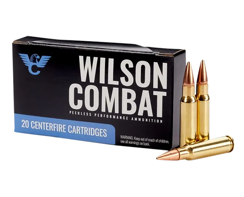 Wilson Combat 6.8 Remington SPC Ammo 110gr Hollow Point Boat Tail Ammunition - 20 Rounds