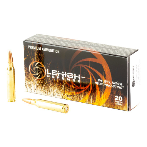 Lehigh Defense .223 Rem Ammo 62gr BTHP Ammunition - 20 Rounds