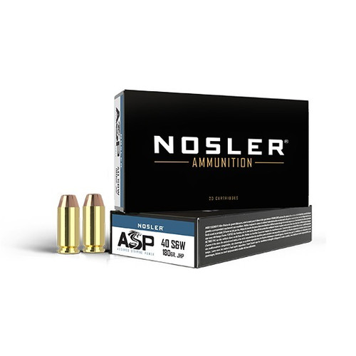 Nosler 10mm Ammo 180gr JHP Ammunition - 50 Rounds