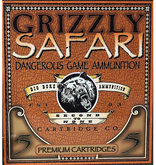 Grizzly Cartridge 500 Nitro Express Ammo 570gr TSX Ammunition - 5 Rounds