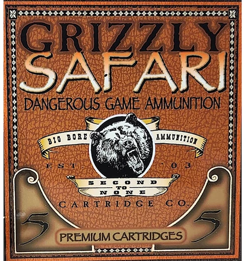Grizzly Cartridge 500 Nitro Express Ammo 570gr TSX Ammunition - 5 Rounds