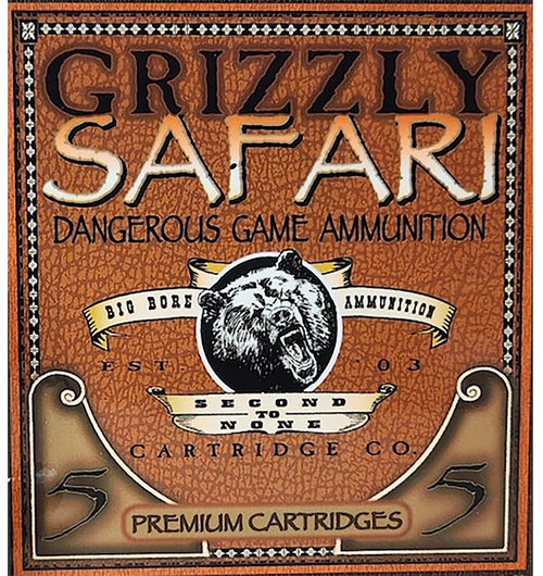 Grizzly 500 Nitro Express Ammo 570gr Triple Shock X Ammunition - 5 Rounds