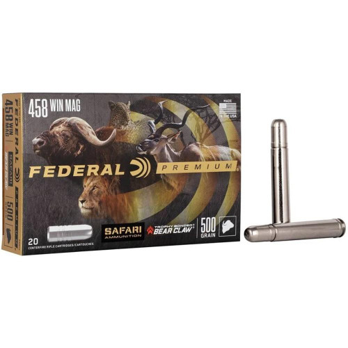 Federal 458 Win Mag Ammo 500gr TBBC Ammunition - 20 Rounds
