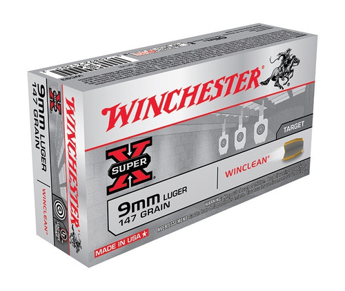Winchester 9mm Ammo 147gr BEB Ammunition - 50 Rounds