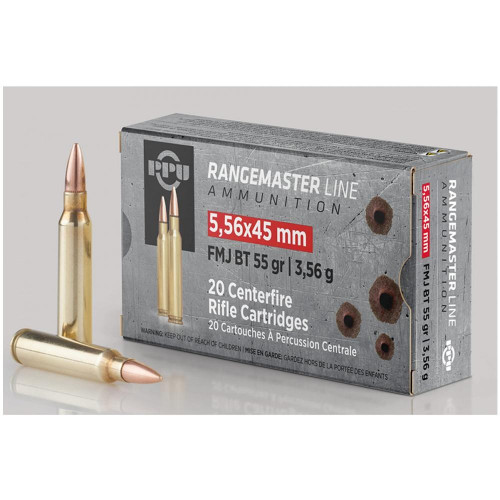 Ppu 5.56mm Ammo 55gr FMJBT Ammunition - 20 Rounds