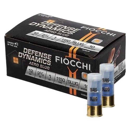 Fiocchi 12 Gauge Ammo 1 oz Rifled Slug Ammunition - 10 Rounds