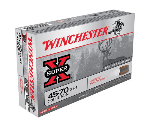 Winchester Ammunition 45-70 Gov Ammo 300gr JHP Ammunition - 20 Rounds