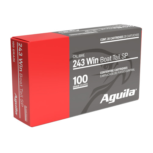 Aguila 243 Ammo 100gr Soft Point Ammunition - 20 Rounds