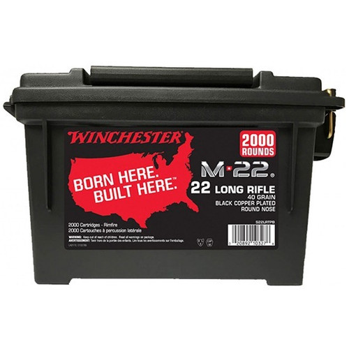 Winchester .22 Long Rifle Ammo 40gr BCPRN Ammunition - 2000 Rounds