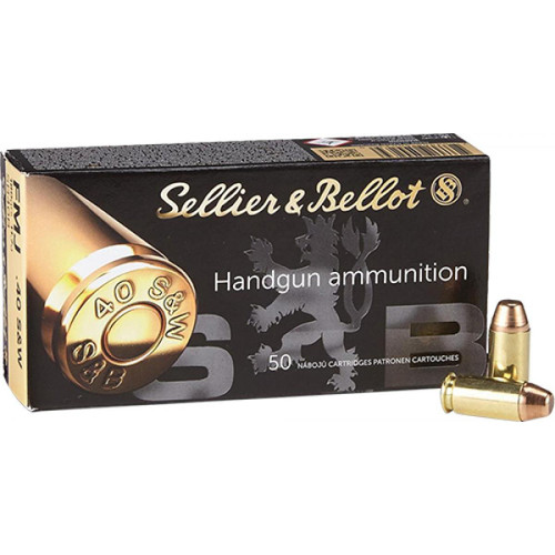 Sellier & Bellot .40 S&W Ammo 180gr FMJ Ammunition - 1000 Rounds