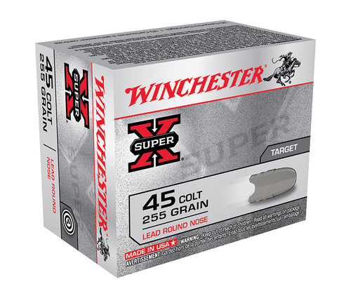 Winchester 45 Long Colt Ammo 255gr LRN Ammunition - 20 Rounds